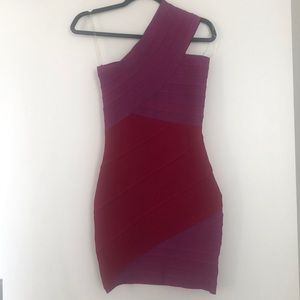 Fuchsia bandage dress